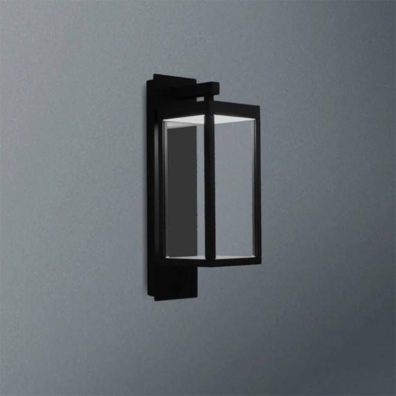 22559 Outdoor Courtyard entrance light LED Light with Aluminum Lantern Day and Night Sensor for Porch