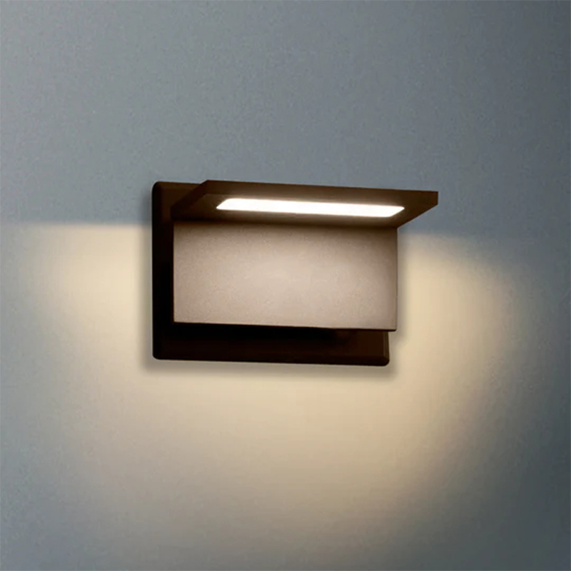 17309 IP54 10W 680Lm LED Black/Gray/White Outdoor Wall Light